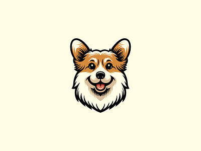 Corgi Logo animal branding cartoon character corgi cute design dog emblem illustration kids logo mark mascot pet puppy vector vet