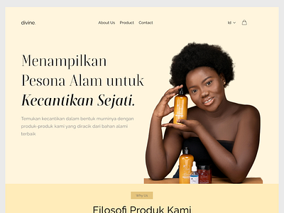 divine. - Landing Page Brand Cosmetics branding cosmetic design designinspiration e commerce graphic design shop ui ui ux web cosmetics web design web shop