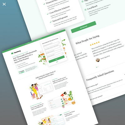 Lead Generation Landing Page for Headway design dribbble shot landing page design landingpage lead generation leads mental fitness mental health landing page popular shot ui ux