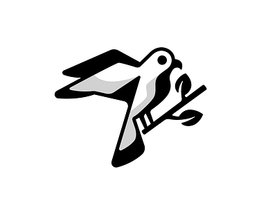 Bird bird brand branding brunch design elegant graphic design illustration leaf logo logo design logotype mark minimalism minimalistic modern sign