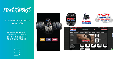 PowerSports branding graphic design logo print web development