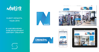 NovaStil branding graphic design logo web development