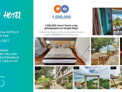 Arena Hotel Maldives 360 tour branding google business view virtual reality