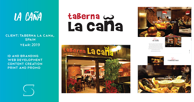 Taberna La Cana branding graphic design logo web development