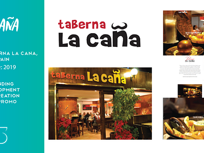 Taberna La Cana branding graphic design logo web development