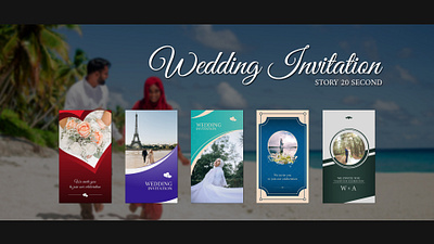 Wedding Invitation Story animation branding graphic design motion graphics