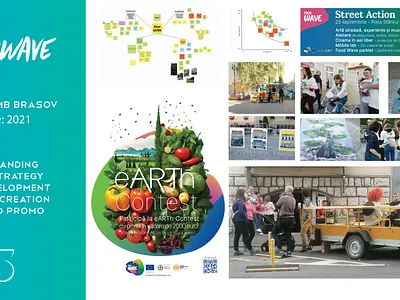 FoodWave Brasov activation alternative media branding graphic design print