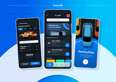 Car Parking Mobile App Design appdesign carparkingapp graphic design mobileapp ui uidesign