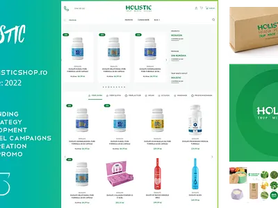 Holistic Shop activation branding digital strategy graphic design logo print web development