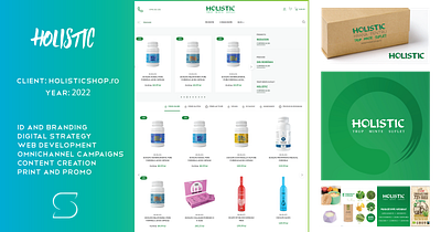 Holistic Shop activation branding digital strategy graphic design logo print web development