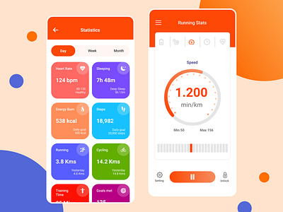 Fitness Track App UI Design Concept app design app ui design fitness app fitness app design fitness app ui design fitness app ui ux design mobile app design uiux design