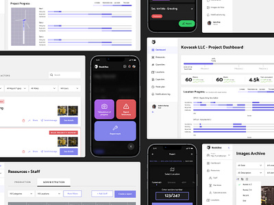 Data Management Platform for construction companies - Case Study agency app building construction construction ux dark mode dashboard design interface mobile app mobile design platform platform design product design saas ui ui ux ux web app web design web application