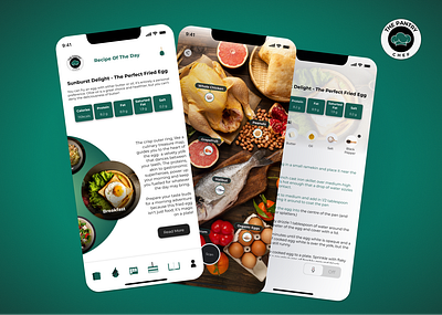 THE PANTRY CHEF aicooking animation app design artificial intelligence graphic design ilsa ilsainteractive interactive kitchen logo mobile app recipe app recipe generator typography ui user experience user interface ux