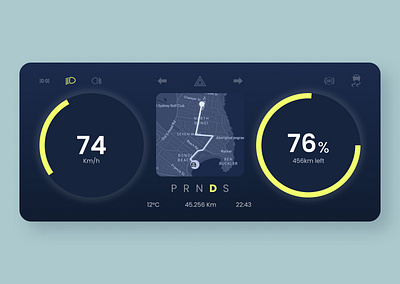 DAY 034 / AUTOMOTIVE INTERFACE 034 automotive interface car daily daily ui dashboard exploration instrument cluster ui ux