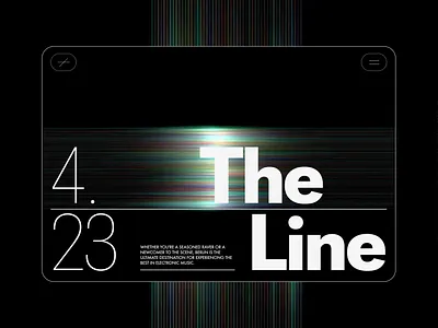 The line. Festival animation branding design graphic design illustration lading page logo motion graphics ui ux vector web designer website