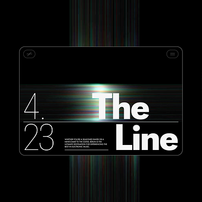 The line. Festival animation branding design graphic design illustration lading page logo motion graphics ui ux vector web designer website