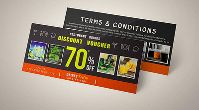 Discount Gift Card Template design graphic folk graphicfolks logo mockup