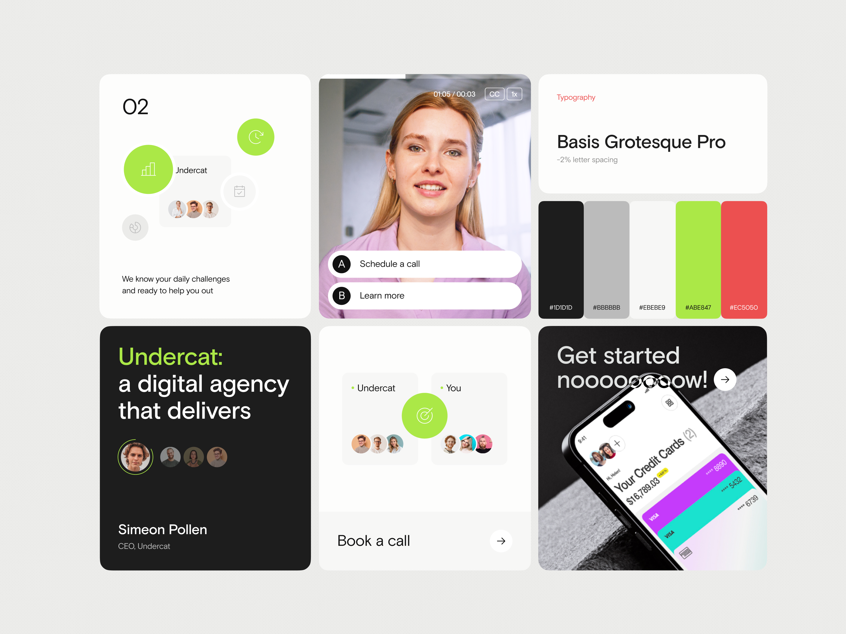 Digital Agency Branding Elements agency branding colors design digital guide style typography ui undercat web website