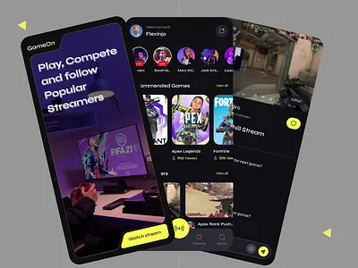 Streaming Platform aesthetic animation app branding design design studio figma gamedesign illustration logo mobile motion saas story studiolama ui user experience