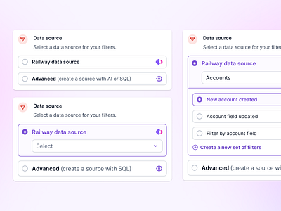 Multi-Layer Trigger Select account advanced apollo attio crm custom custom filter data source filter filter by filters hubspot process salesforce segment select selector settings trigger workflow