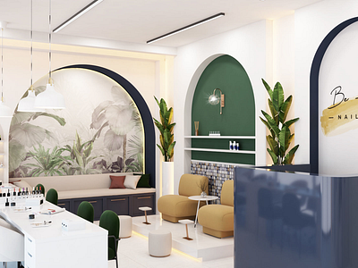 design and 3d render your commercial salon, hair extension 3d clinic design 3d commercial design 3d design 3d modelling 3d renderings 3d salom design design graphics design hair extension illustration