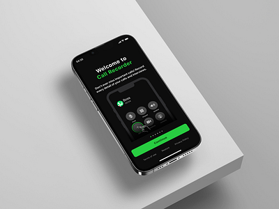 Call Recorder App app app store appstore calls design green ios ios app mobile design phone product design ui uxui