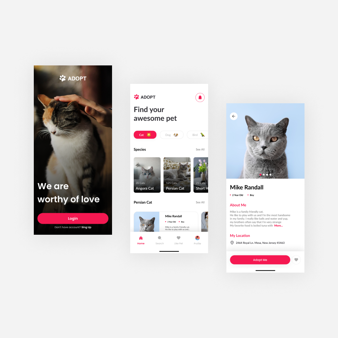 Adopt App branding logo ui