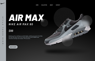 Nike website landing page | UI Design design figma graphic design image landing page nike ui web web design