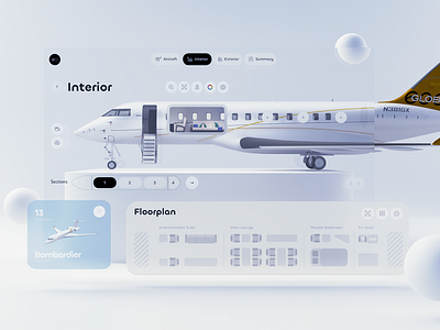 Bombardier - Seamless Plane Configurator app banner design branding design graphic design icon illustration illustrator landing page logo logo design mobile motion graphics typography ui ux vector web design website лого дизайн