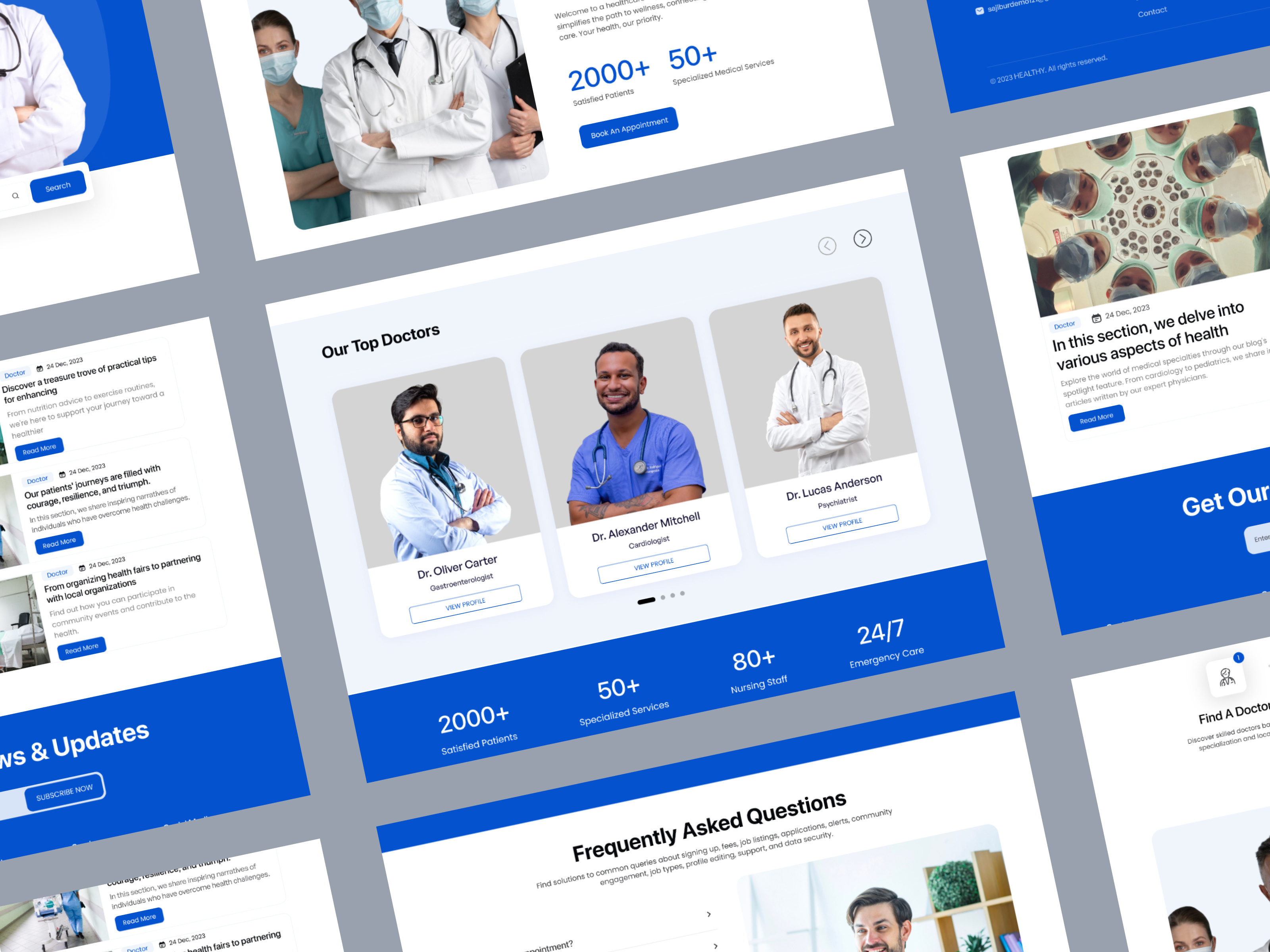 Doctor Appointment Website Design by Oripio on Dribbble