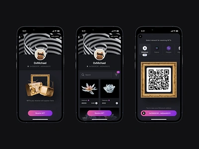 Exodus × Magic eden: NFT app VIII 3d app behance case study crypto ethereum gallery mobile nft profile solana ui ux web3