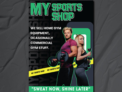 Sport flyer Design 'My Sports Shop' by Innovatixhub! advertisingagency brandaesthetics brandingagency designconcept designforwellness digitalart elevateyourfitness facebookpost fitnessdesign fitnessfusion graphicdesigners innovateyourworkout innovatixhub innovatixhubdesigns logodesigns mysportsshop passionfordesign socialmediamarketing uniquedesigns ınstagrampost