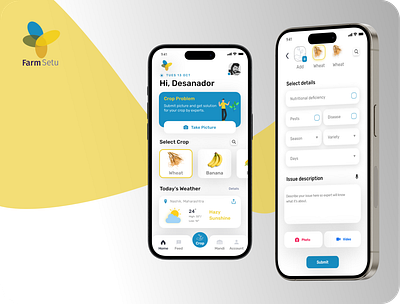 Farm App app cocept design farm mobile ui ux