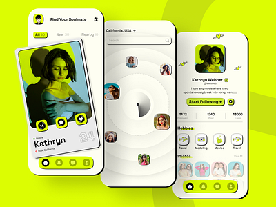 Best Dating App Design app ui dating app dating platform ui design