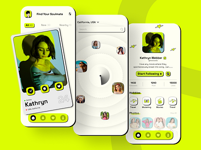 Blind Dating app  App interface design, Mobile design inspiration, App