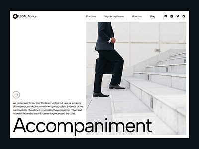 Concept for lawyer website branding design landing lawyer lawyersite ui ux webdesign