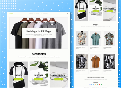 DOPPIE cloathing design dropshipping e commerce website responsive design shopify ui ux web design web designer