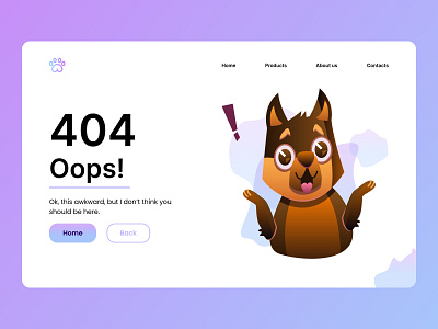 404 Page_Design concept 404 challenge daily ui day08 design design concept error page ui ux