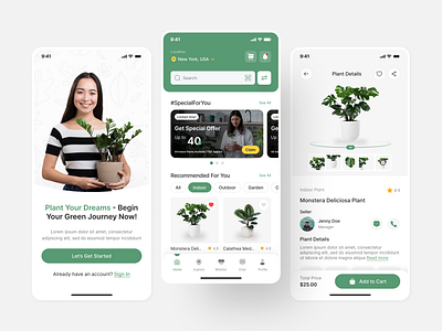 Plant Shop App UI Design | Plant Store App | Figma UIUX Design android app app design app designer app developer app ui app ui design design figma hire ui ux designer insightlancer ios plant shop plant shop app ui ui design uiux user experience ux ux design