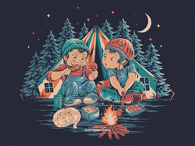 Camp Life camplife child childhood childies childillustration childrenillustration cute design digitalillustration funny handdrawn illustration