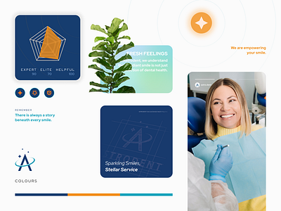 Astrodent | Brandbook - Dental Services Branding branding design logo social media