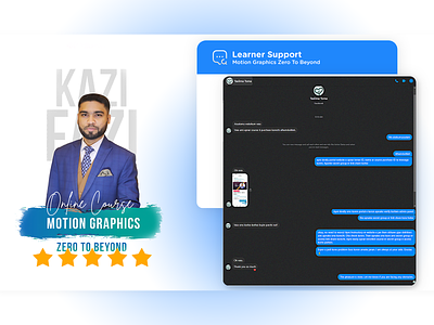 Learner Support UI Page Social Post Design 3d animation art brand branding conversational design design feedback ui graphic design group meeting logo message button motion graphics page setup project catalog reviews schedule ui ui design ux interface