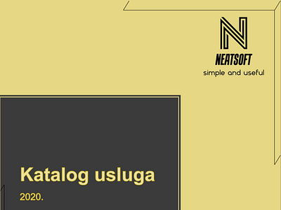 NeatSoft Service Catalogue branding catalogue graphic design logo