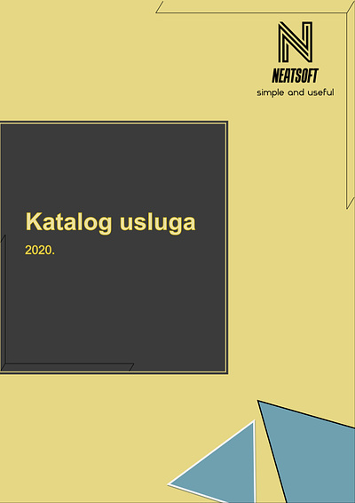 NeatSoft Service Catalogue branding catalogue graphic design logo