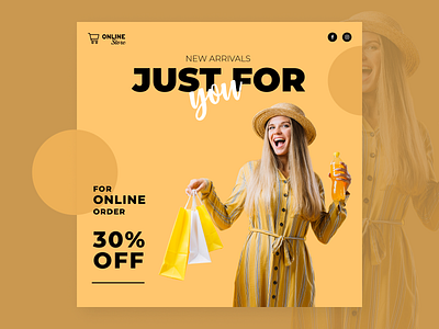 Online Store - Social Media Post banner graphics design product product design sale post shopping ads social media social media ads social media post