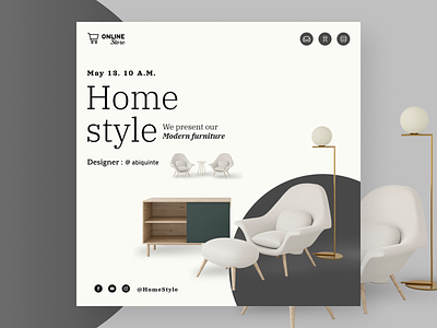 Furniture - Social Media post banner ads branding discount furniture ads furniture cover furniture post psd social media ads social media cover social media post web banner