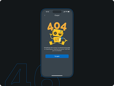 DailyUI #46 - 404 Screen 90 days of ui