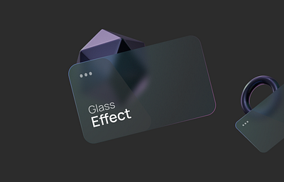 Glass Effect Card concept design graphic design illustration mobile ui uiux ux website