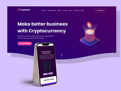 Crypto Currency landing page design crypto crypto currency currency design figma landing page ui ui ux ux wepage