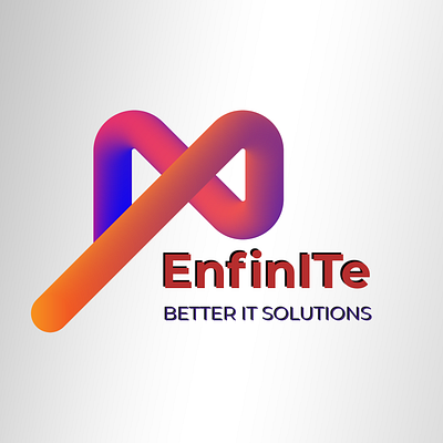 EnfinITe IT Solutions business logo graphic design logo creator logo design logo designing logo illustration logo maker logo work minimalist logo modern logo